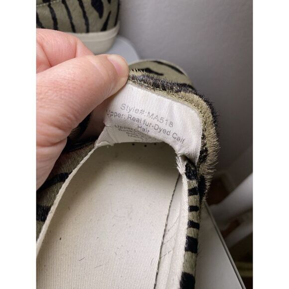 Madewell Sidewalk Slip-On Sneakers Women's 11 (Men's 9.5) Zebra Calf Hair Shoes - Picture 9 of 15